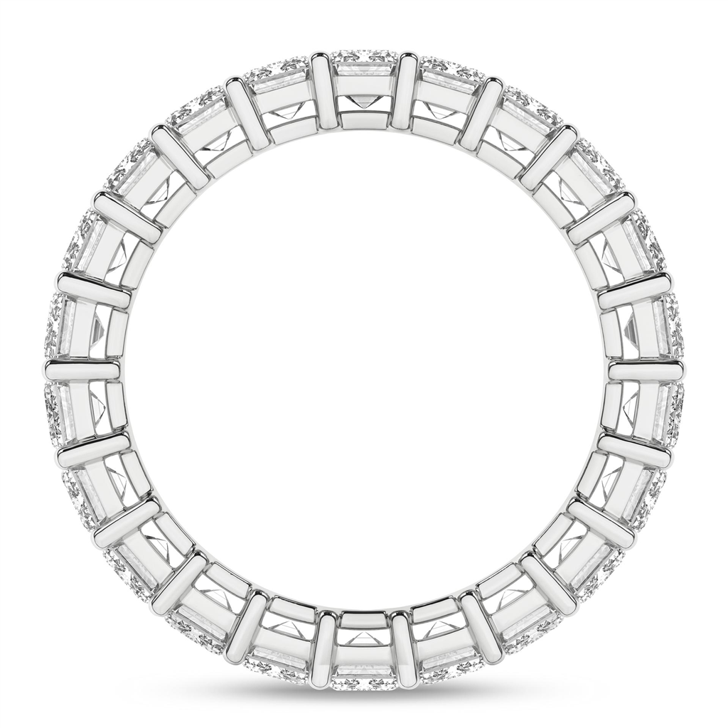 Revelation 14K White Gold 5.5 CTW Emerald Cut Lab Grown Wedding Band