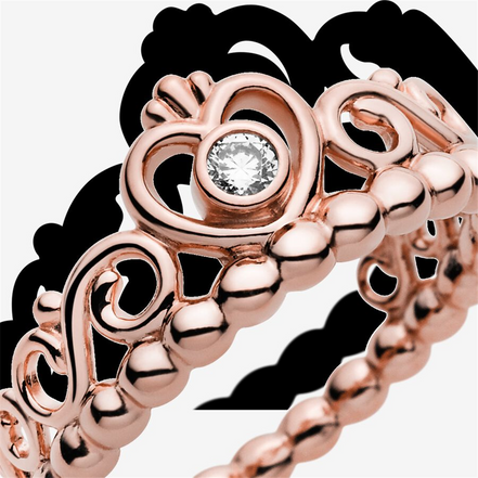 Pandora Timeless "My Princess"  Tiara Ring Size 7