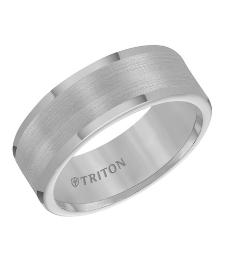 Triton Tungsten Carbide Round Edges Comfort Fit Wedding Band Size 10