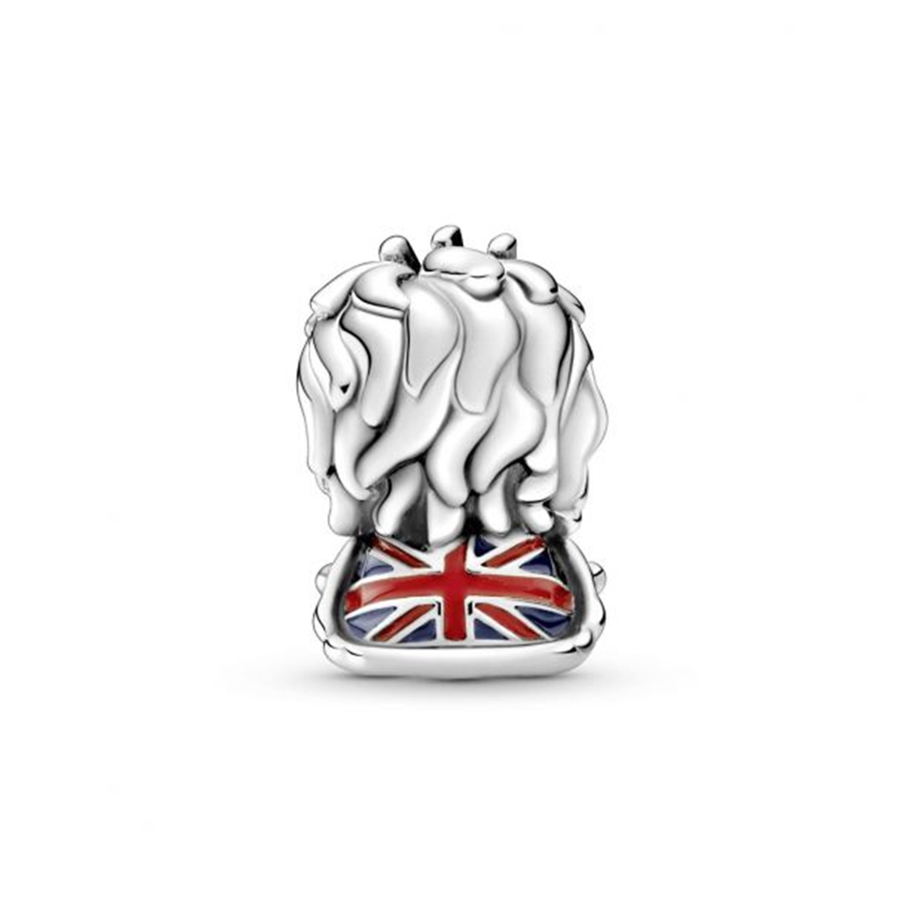 Pandora Moments Wavy Union Jack Lion Charm