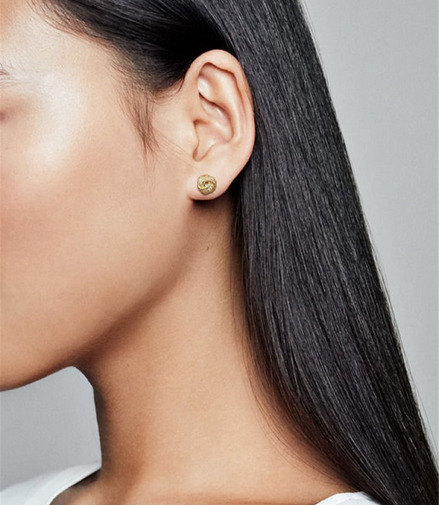 Pandora Timeless Gold Plated Shimmering Love Knot Earrings