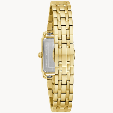 Bulova Sutton Mother-of-Pearl Dial Gold-Tone Stainless Steel Bracelet Watch