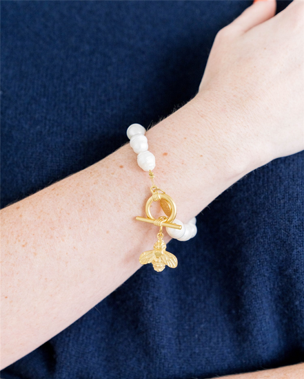 Susan Shaw Honey Bee Pearl Bracelet
