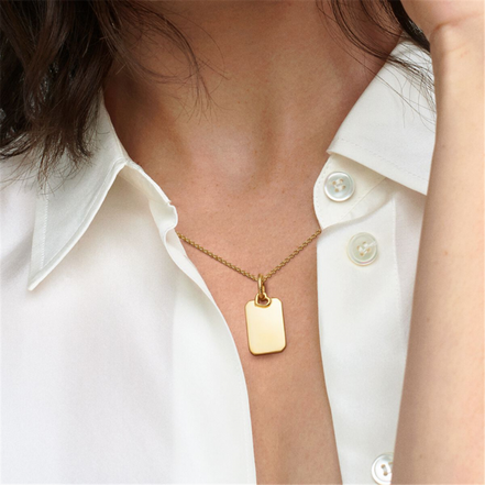 Pandora ME/Moments Engravable Rectangle Tag Pendant