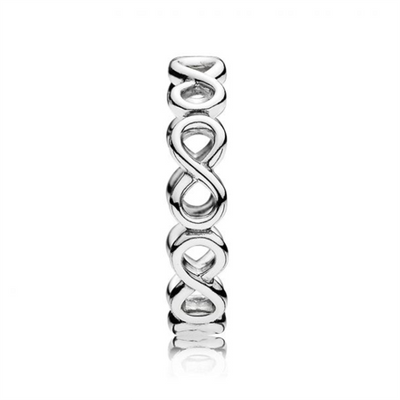 Pandora Moments Simple Infinity Band Ring Size 7