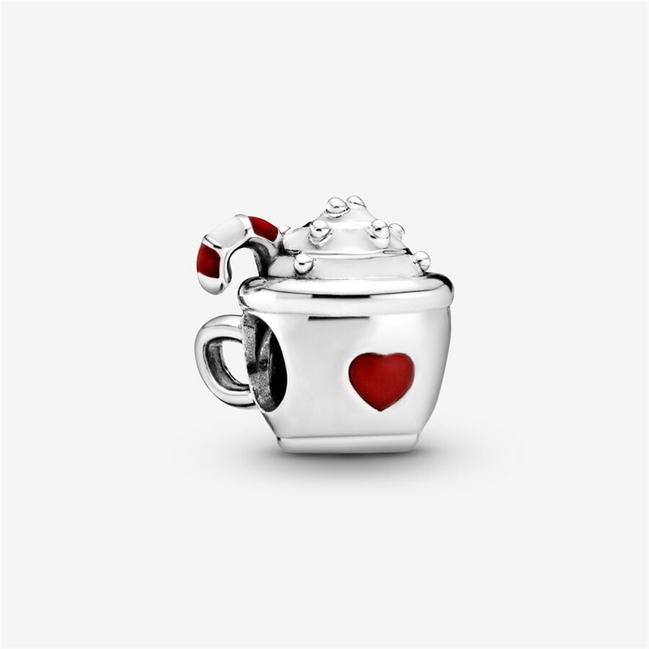 Pandora Moments Cocoa And Candy Cane Charm