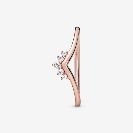 Pandora Timeless RoseTiara Wishbone Ring Size 8.5