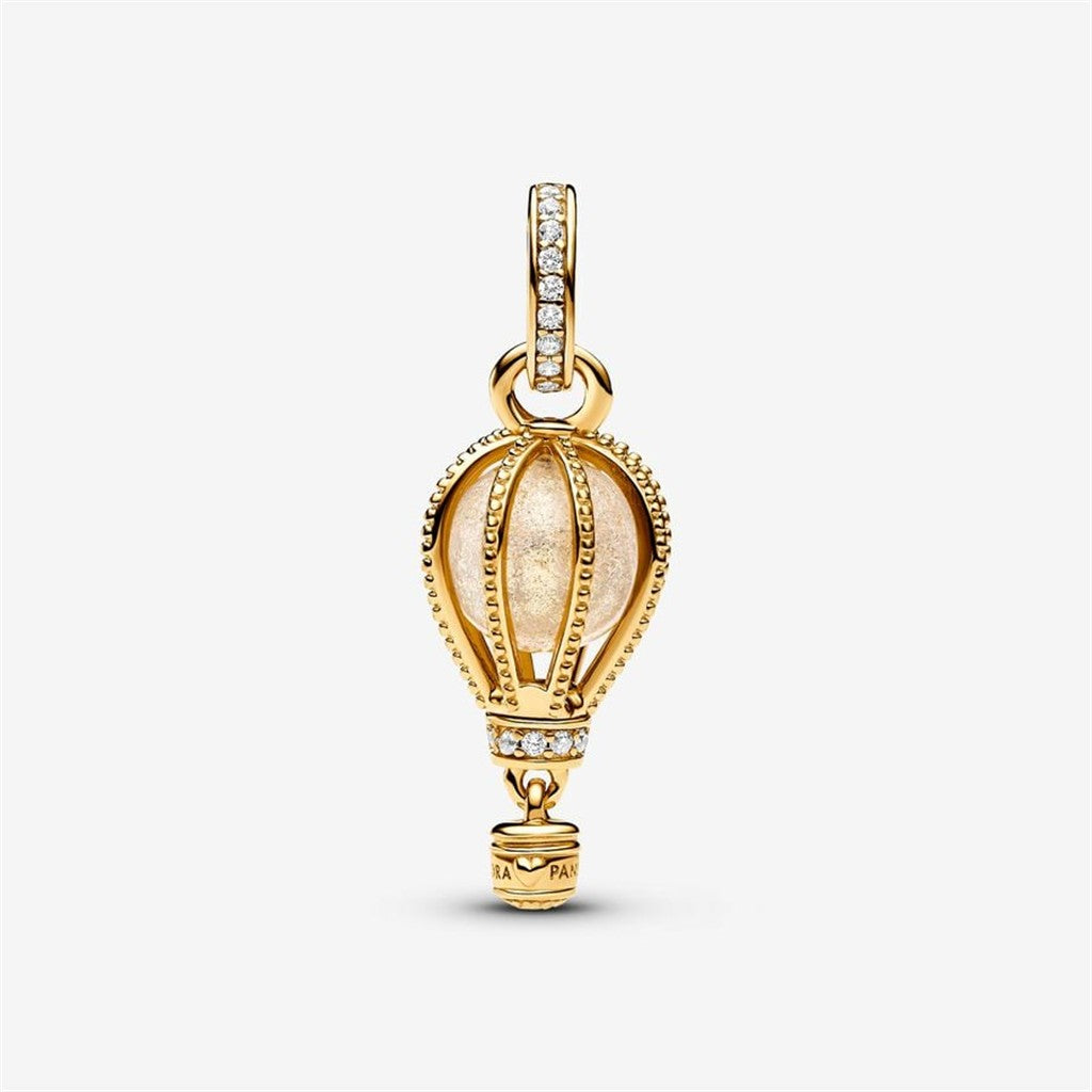 Pandora Moments Sparkling Clear Hot Air Balloon Dangle Charm