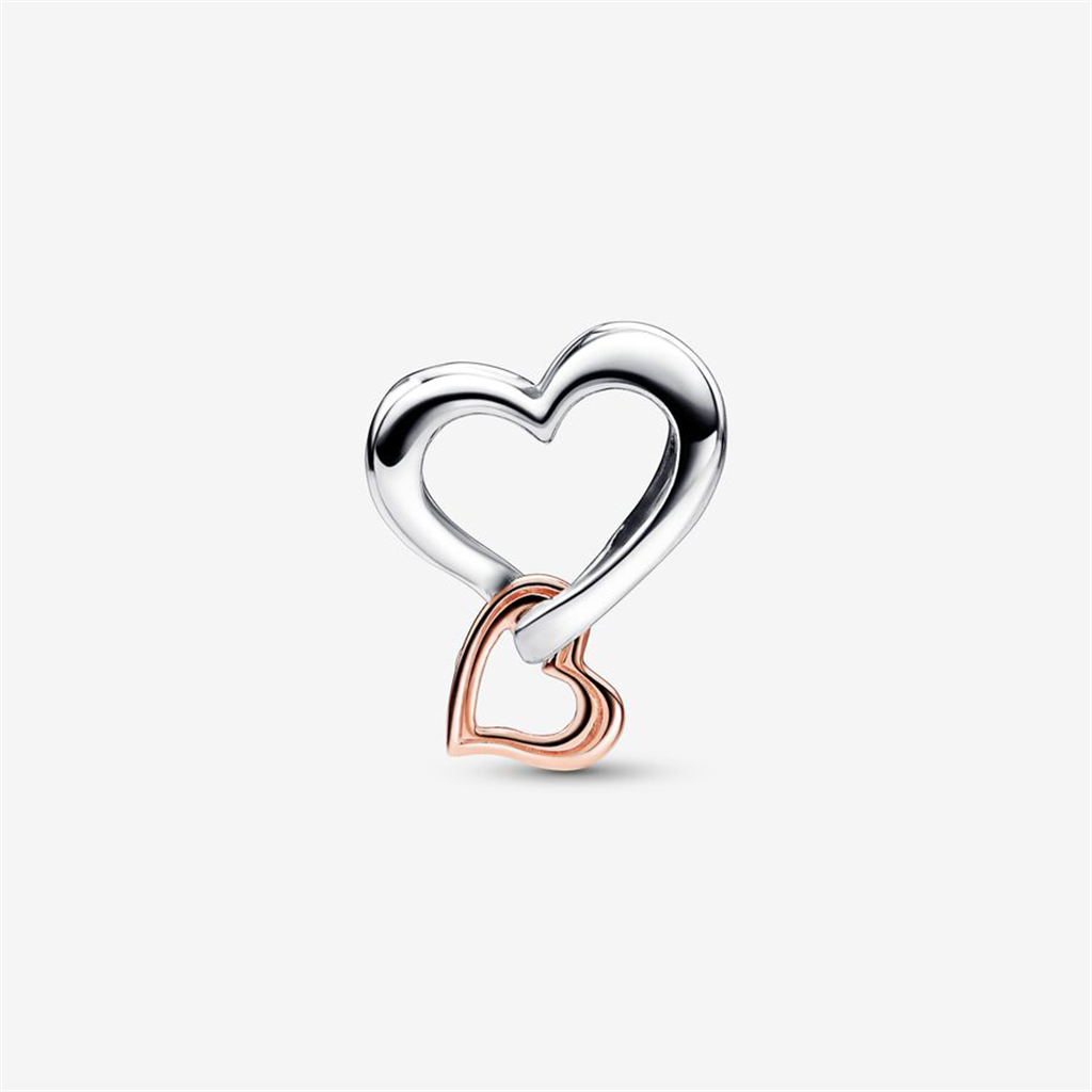 Pandora Moments Two-Tone Family Openwork Infinity Heart Charm