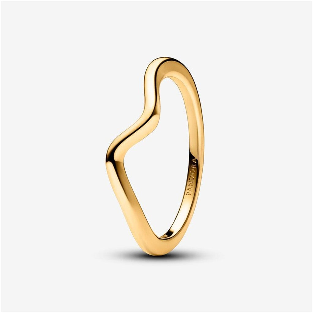 Pandora Timeles Polished Wave Ring Size 6