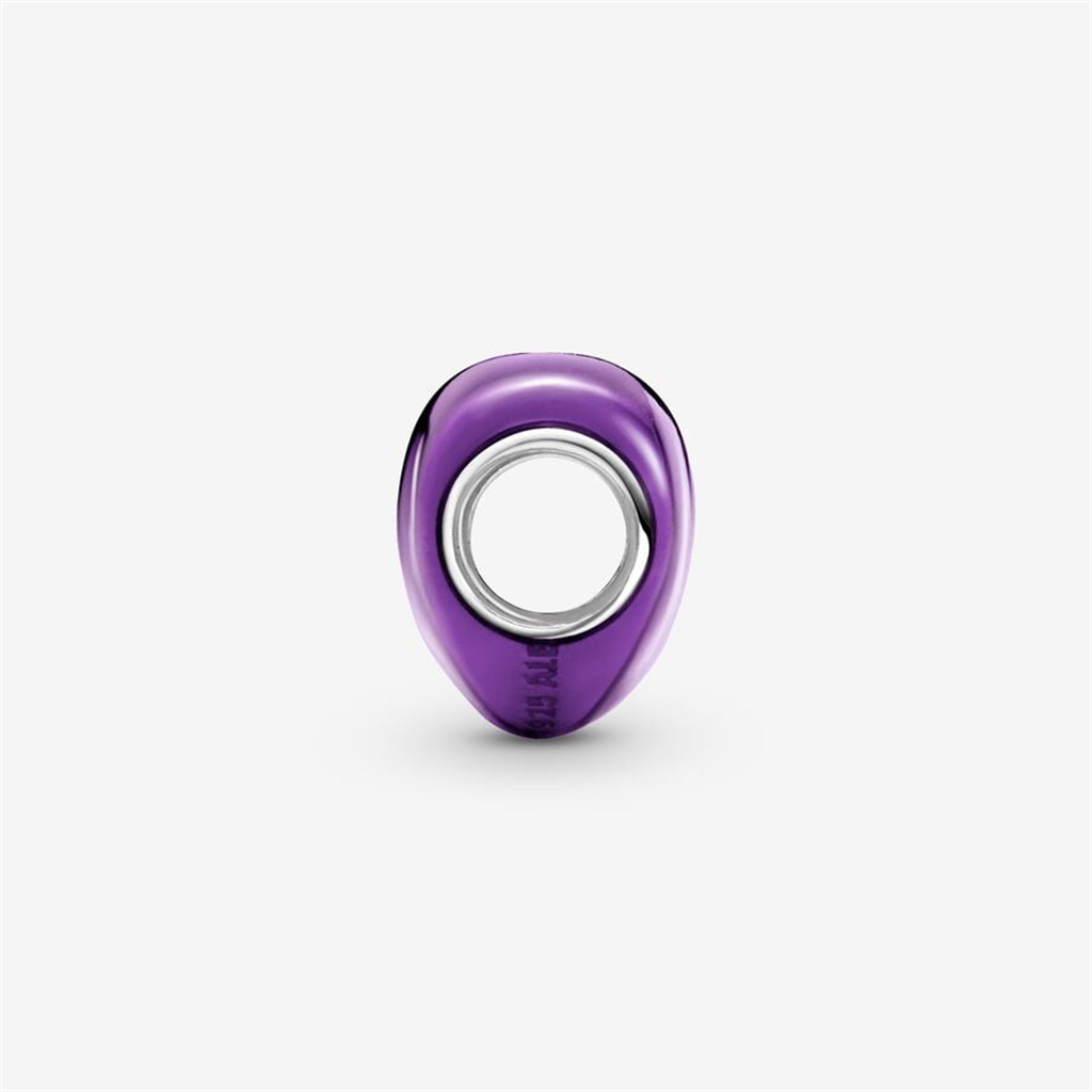 Pandora Moments Metallic Purple Heart Charm