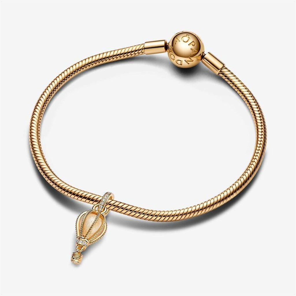Pandora Moments Sparkling Clear Hot Air Balloon Dangle Charm