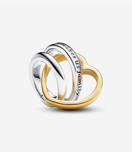 Pandora Moments Two-Tone Stepmom Entwined Hearts Charm