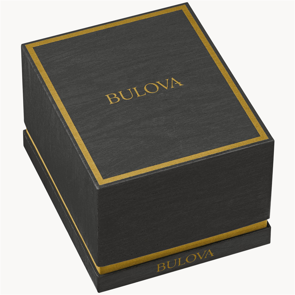 Bulova Super Seville Gold-Tone IP Bracelet Watch With Square Silver Dial