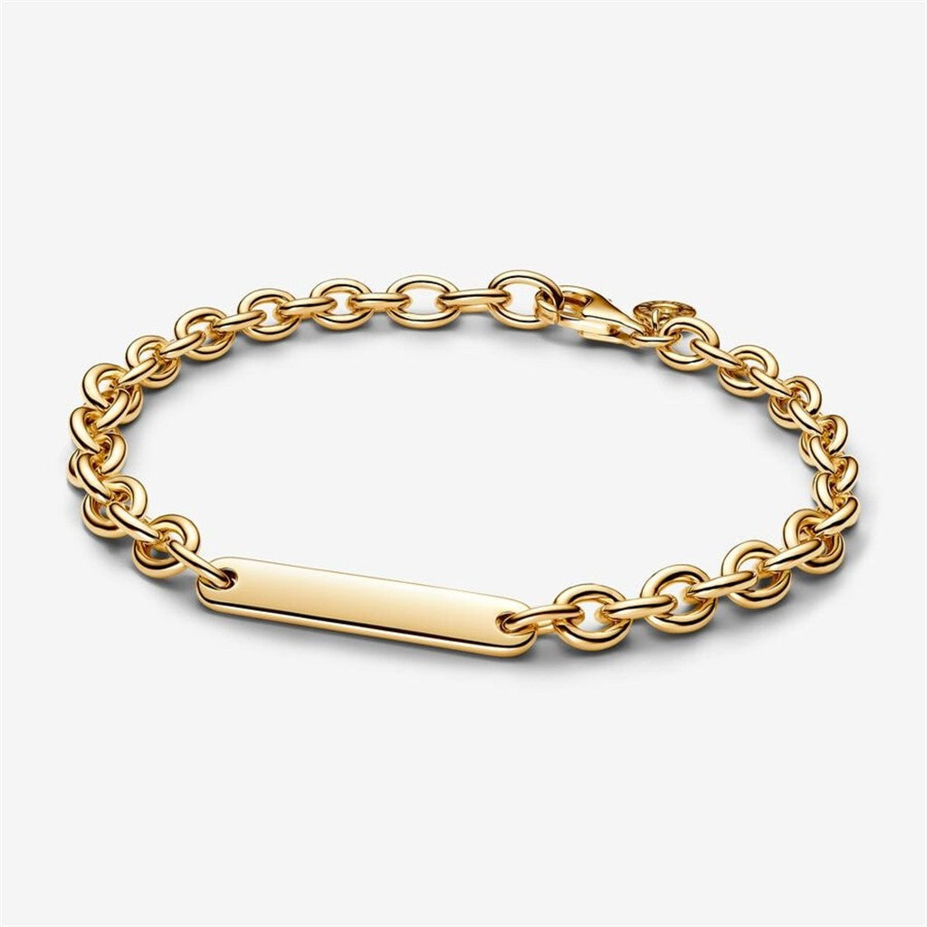 Pandora Moments Engravable Bar Link Bracelet Size 16