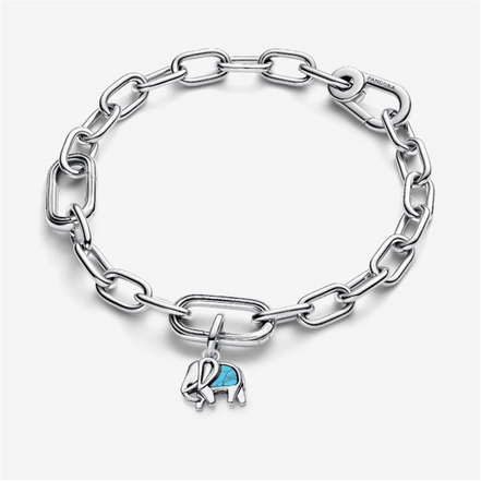 Pandora Turquoise-colored Elephant Mini Dangle Charm