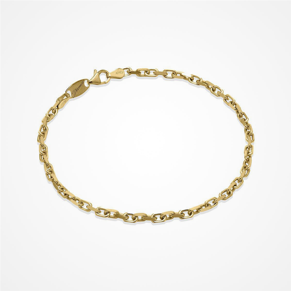 Desmos Gold Plated Forzata 100 Bracelet 8"