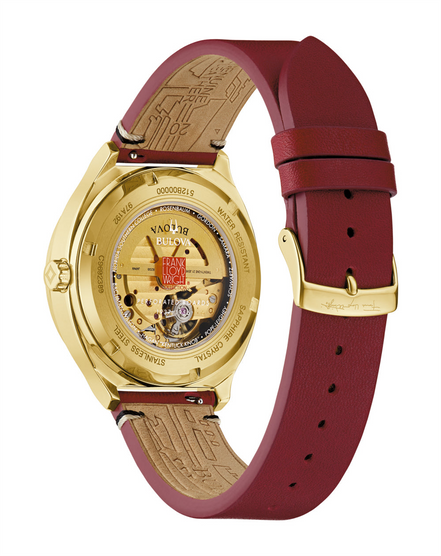 Bulova Men's Frank Lloyd Wright USONIA Limited Edition Watch With Red Leather Strap