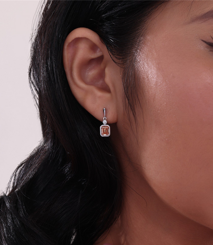 Lafonn 1.82 CTW Simulated Diamond and Yellow Topaz November Birthstone Dangle Earrings