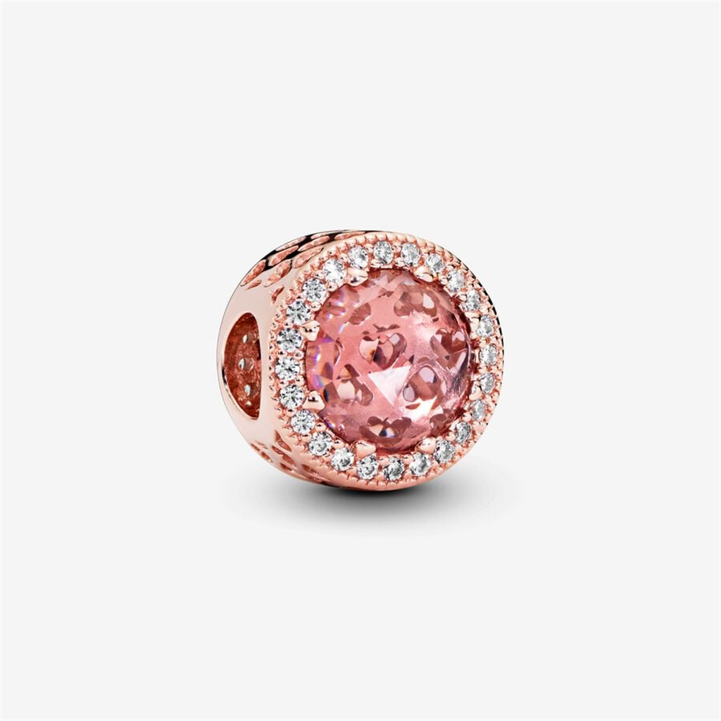 Pandora Moments Blush Pink Radiant Hearts Charm