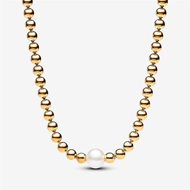 Pandora Timeless Treated Freshwater Cultured Pearl & Beads Collier Necklace