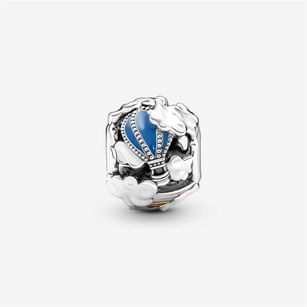 Pandora Moments "Fly Away With Me" Rainbow Sky And Travel Charm