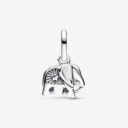 Pandora Turquoise-colored Elephant Mini Dangle Charm