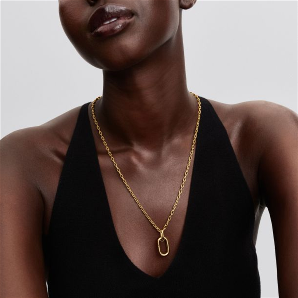 Pandora ME Openable Large Link Gold-Plated Pendant Necklace 70CM