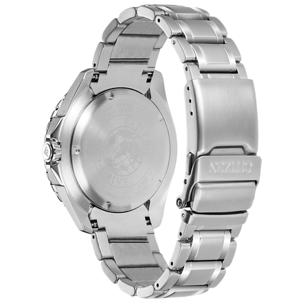 Citizen Men's Eco-Drive Promaster Diver Stainless Steel and Blue Dial Watch