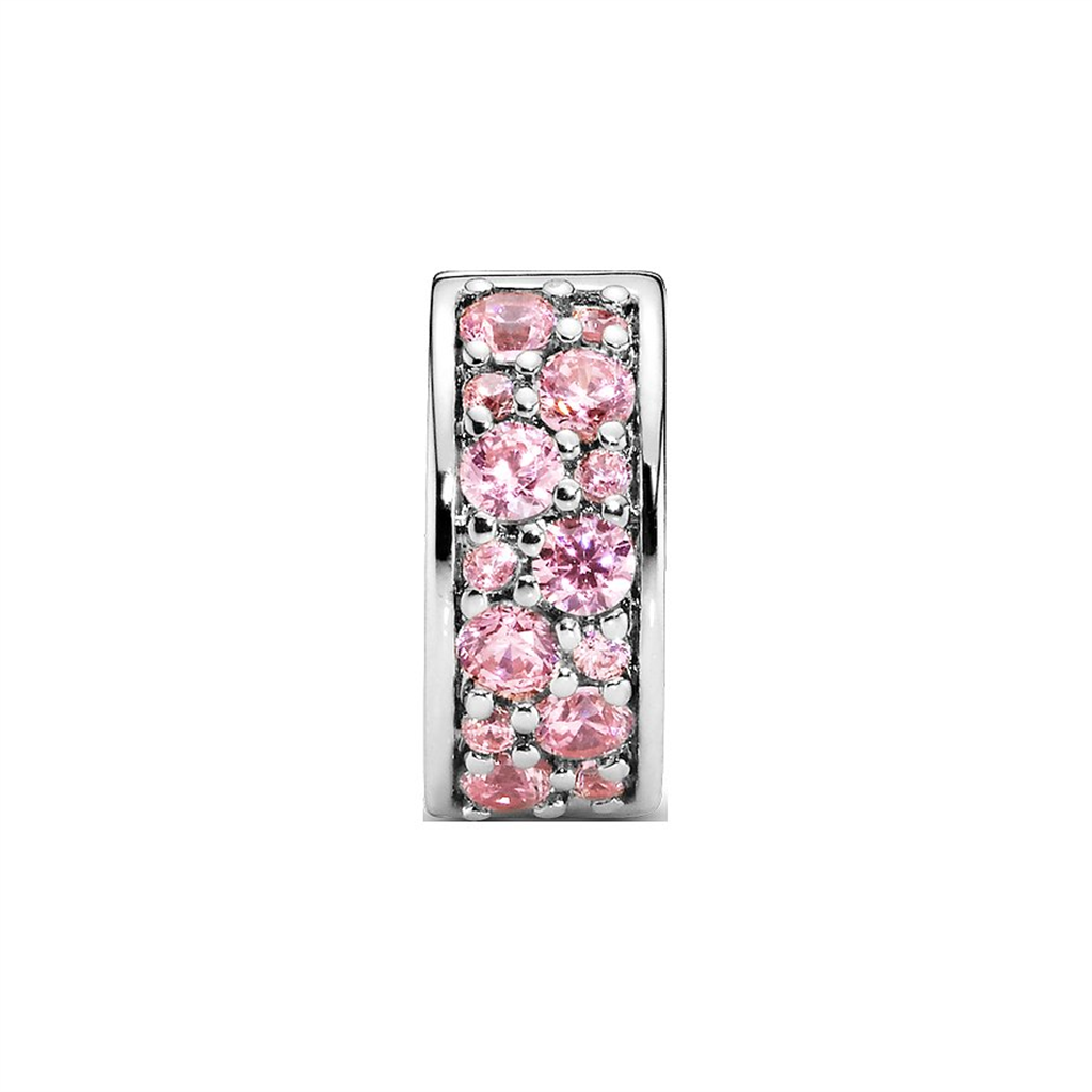 Pandora Moments Pink Pavé Clip Charm