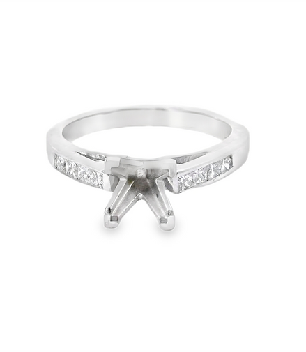 14K White Gold 0.30 CTW Diamond Semi-Mount Engagement Ring