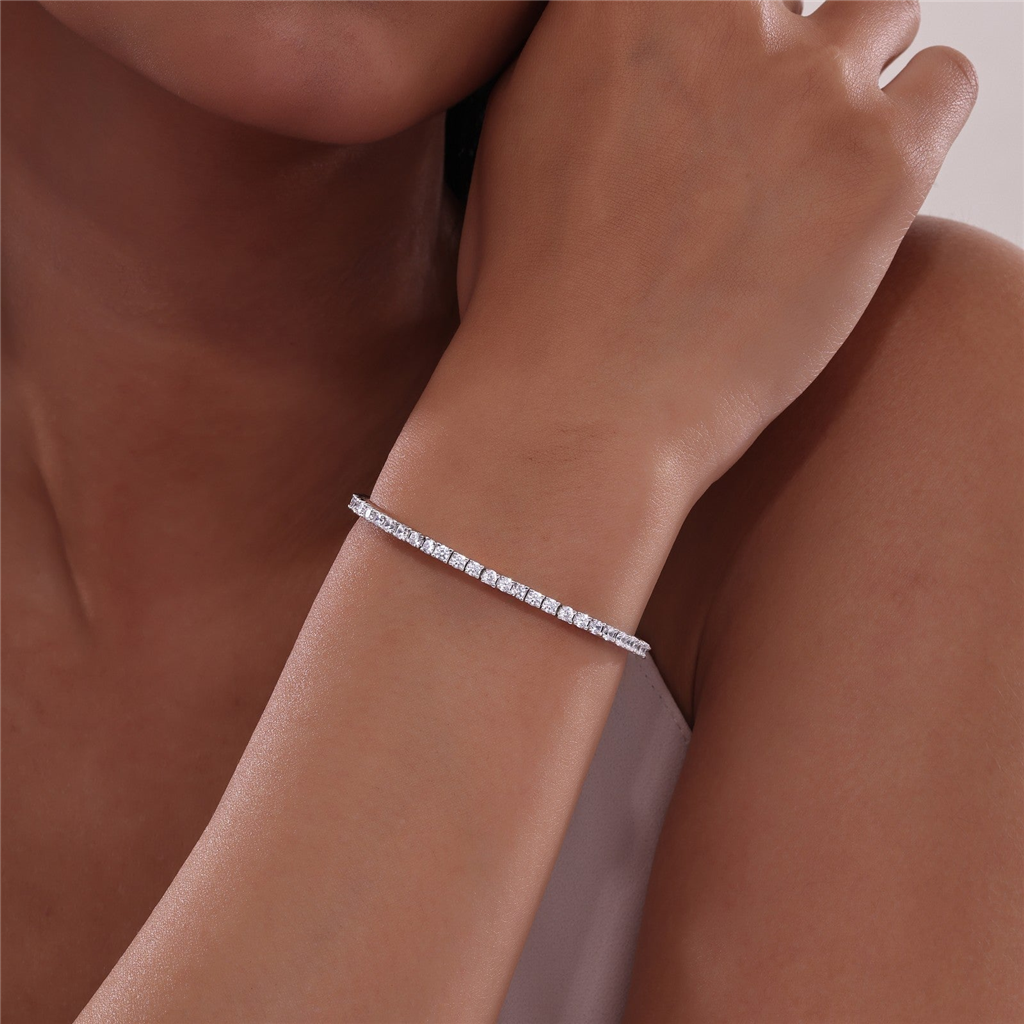 Lafonn 2.85 CTW Simulated Diamond Flexible Tennis Bracelet
