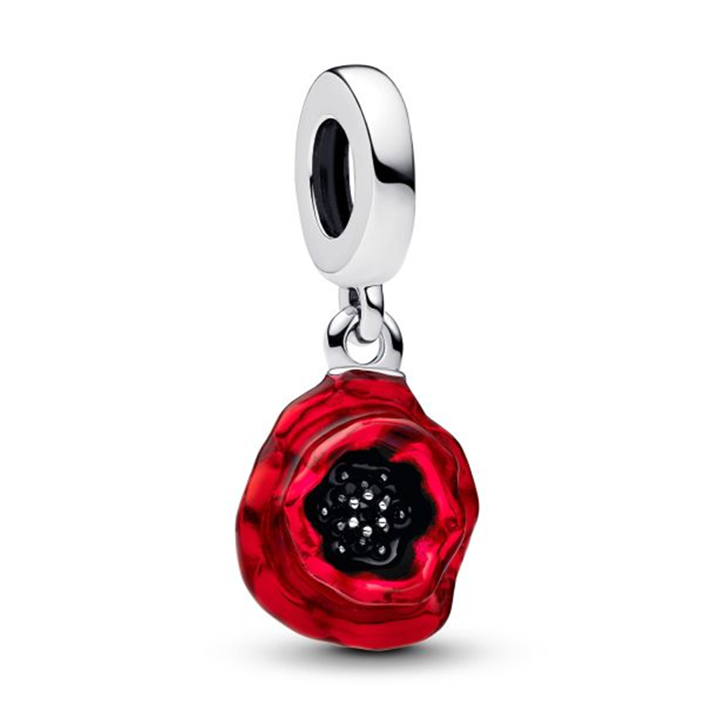Pandora Poppy Dangle Charm