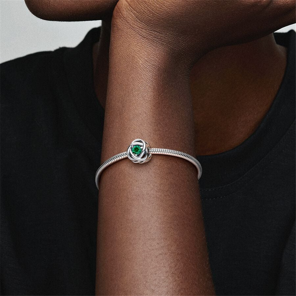 Pandora Moments May Green Eternity Circle Charm