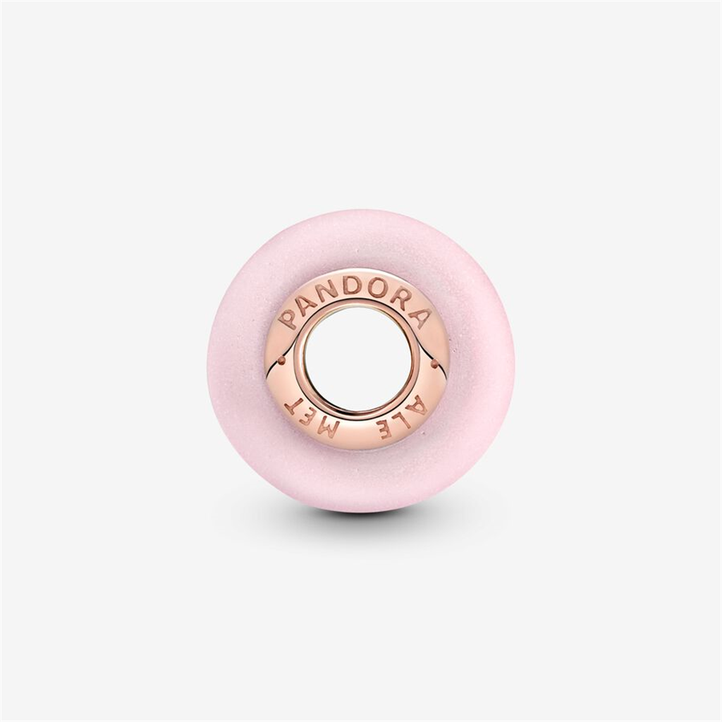 Pandora Moments Matte Pink Murano Glass Charm