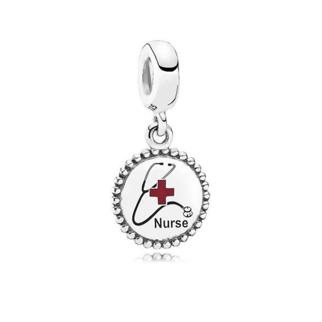 Pandora Nurse Stethoscope Beaded Dangle Charm