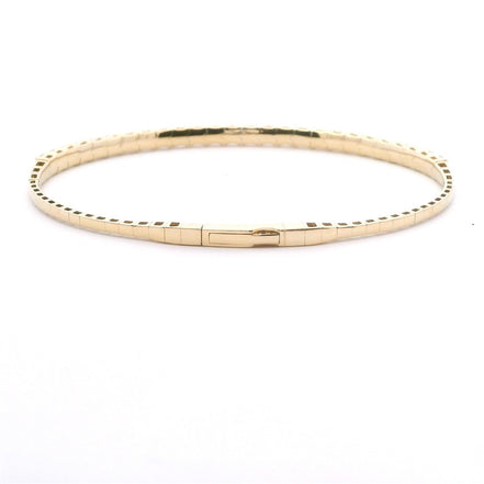 14K Yellow Gold 3 CTW Lab Grown Diamond Flexi Bangle Bracelet