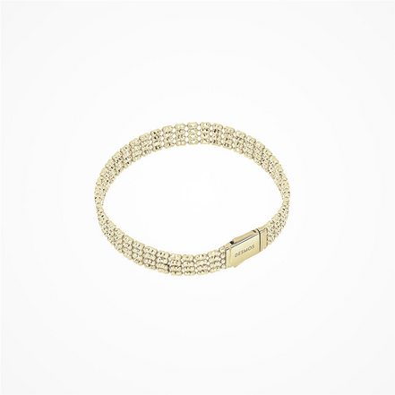 Desmos 18K Gold Plated Infinity 4 Row Bracelet 7"