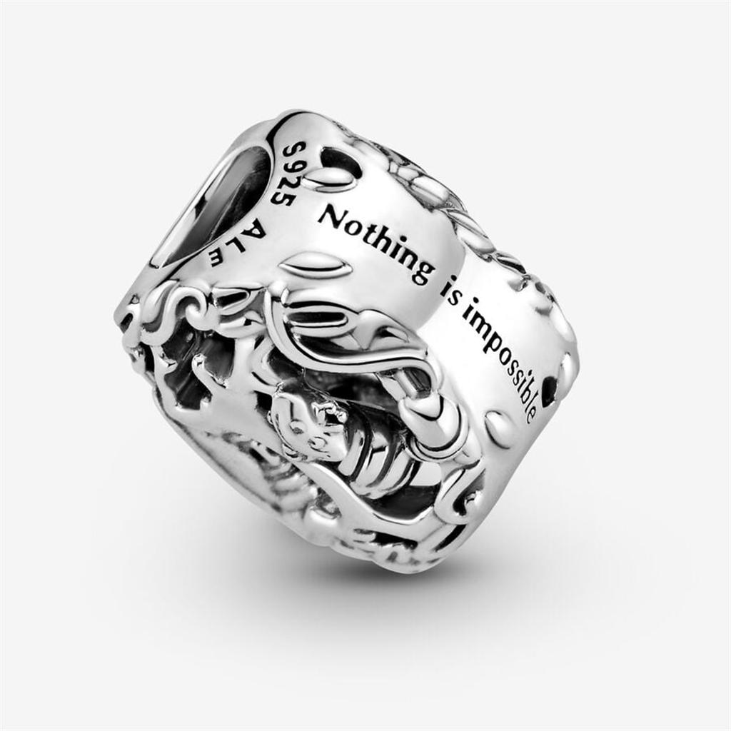 Pandora Disney Alice in Wonderland, Cheshire Cat & Absolem Caterpillar Charm