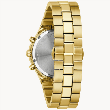 Bulova Men's Classic Prestige Gold Tone IP Chronograph Watch