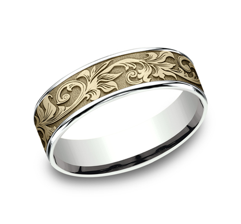 Benchmark "The Prince" Mens Comfort Fit Wedding Band