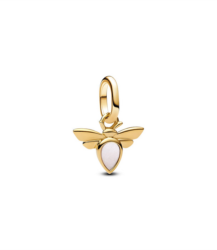 Pandora White Bee Mini Dangle Charm