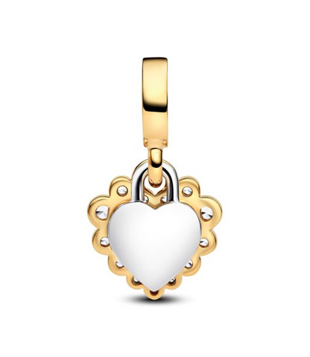 Pandora ME/Moments Sparkling Heart Double Dangle Charm