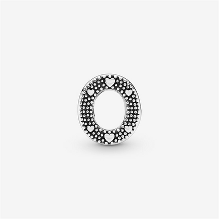 Pandora Moments Letter O Silver Charm