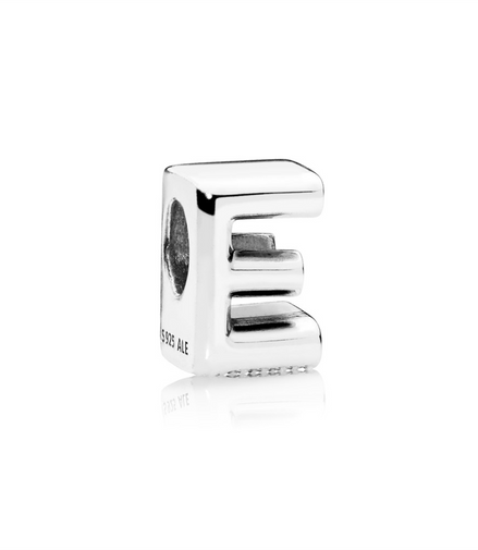 Pandora Moments Letter E Alphabet Charm