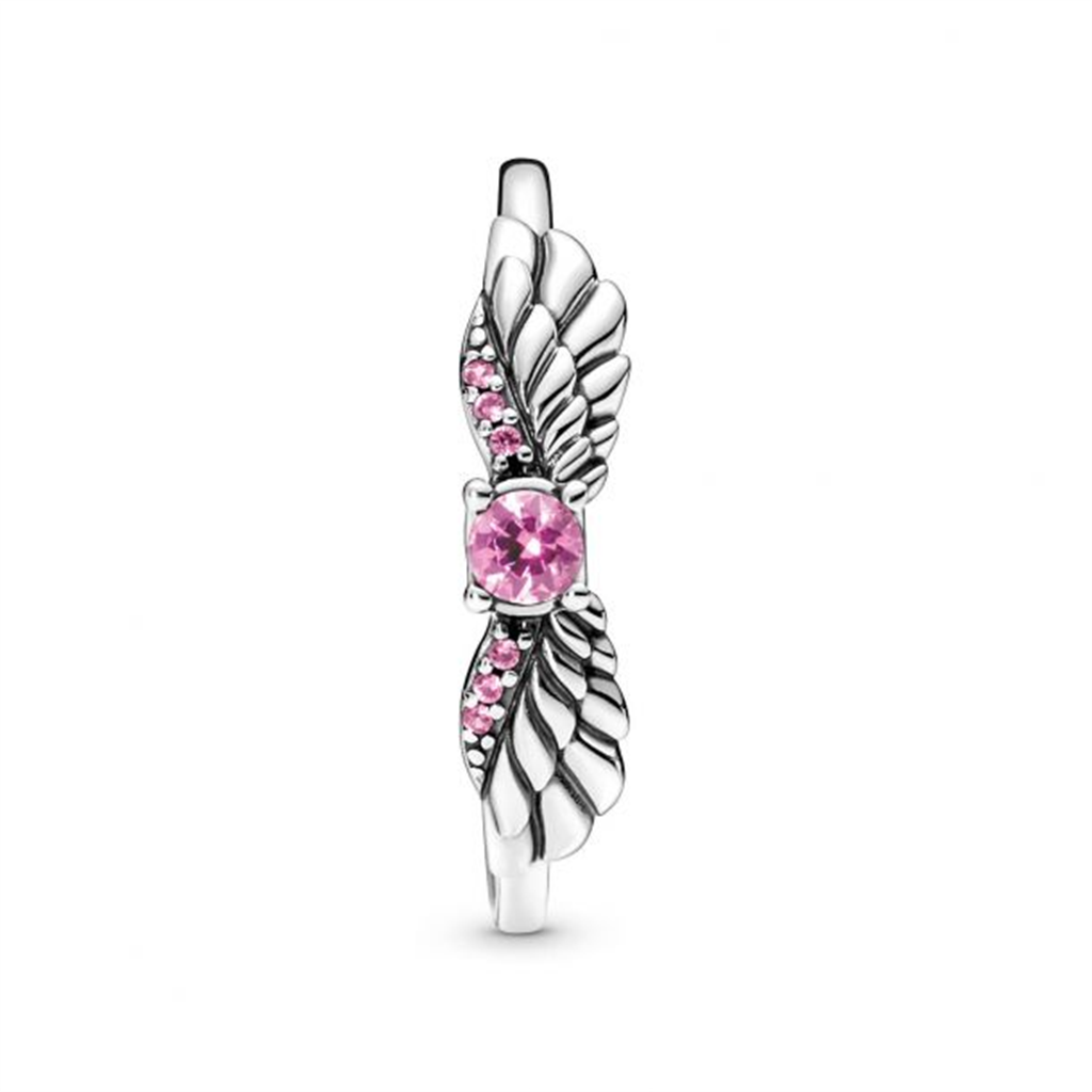 Pandora Moments Sparkling Angel Wings Ring Size 6