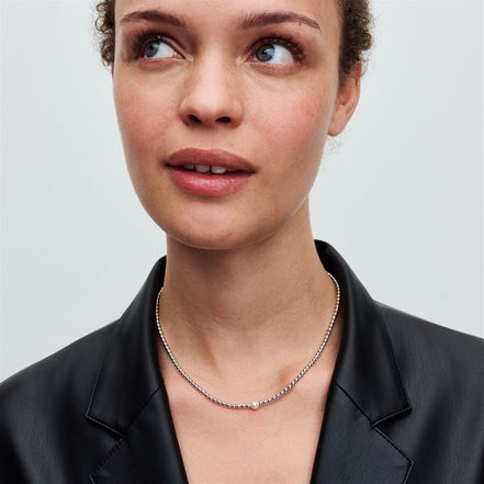 Pandora Timeless Treated Freshwater Cultured Pearl & Beads Collier Necklace