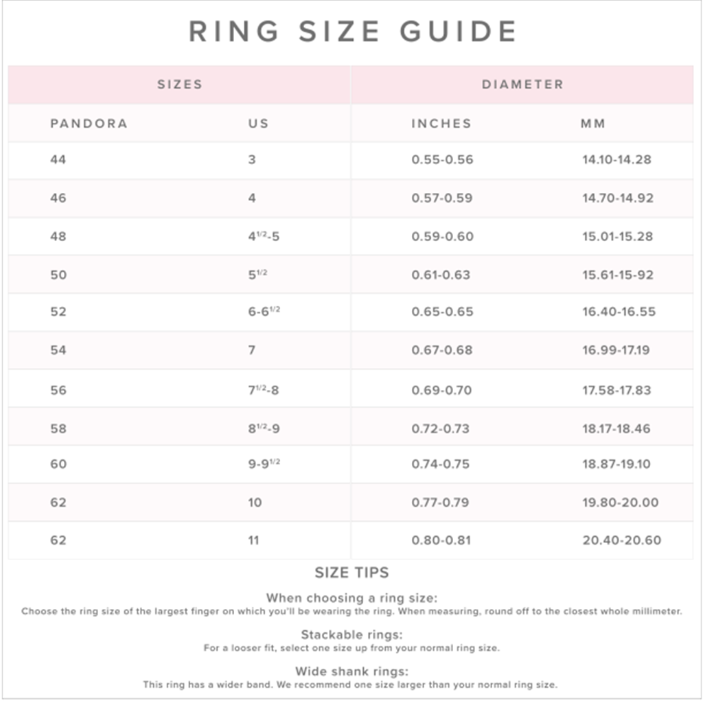Pandora Timeless Square Sparkle Open Ring Size 7