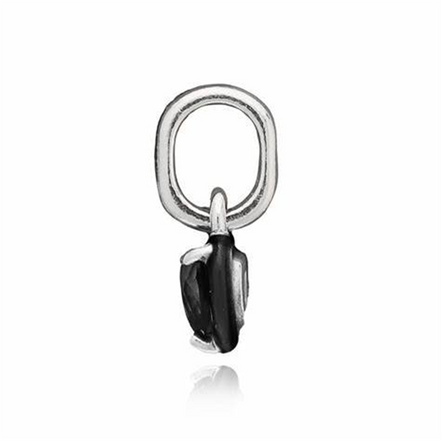 Pandora ME Black Chakra Heart Mini Dangle Charm