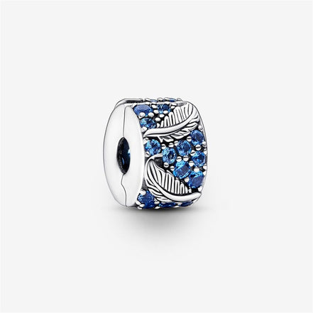 Pandora Moments Curved Feather And Pavé Clip Charm